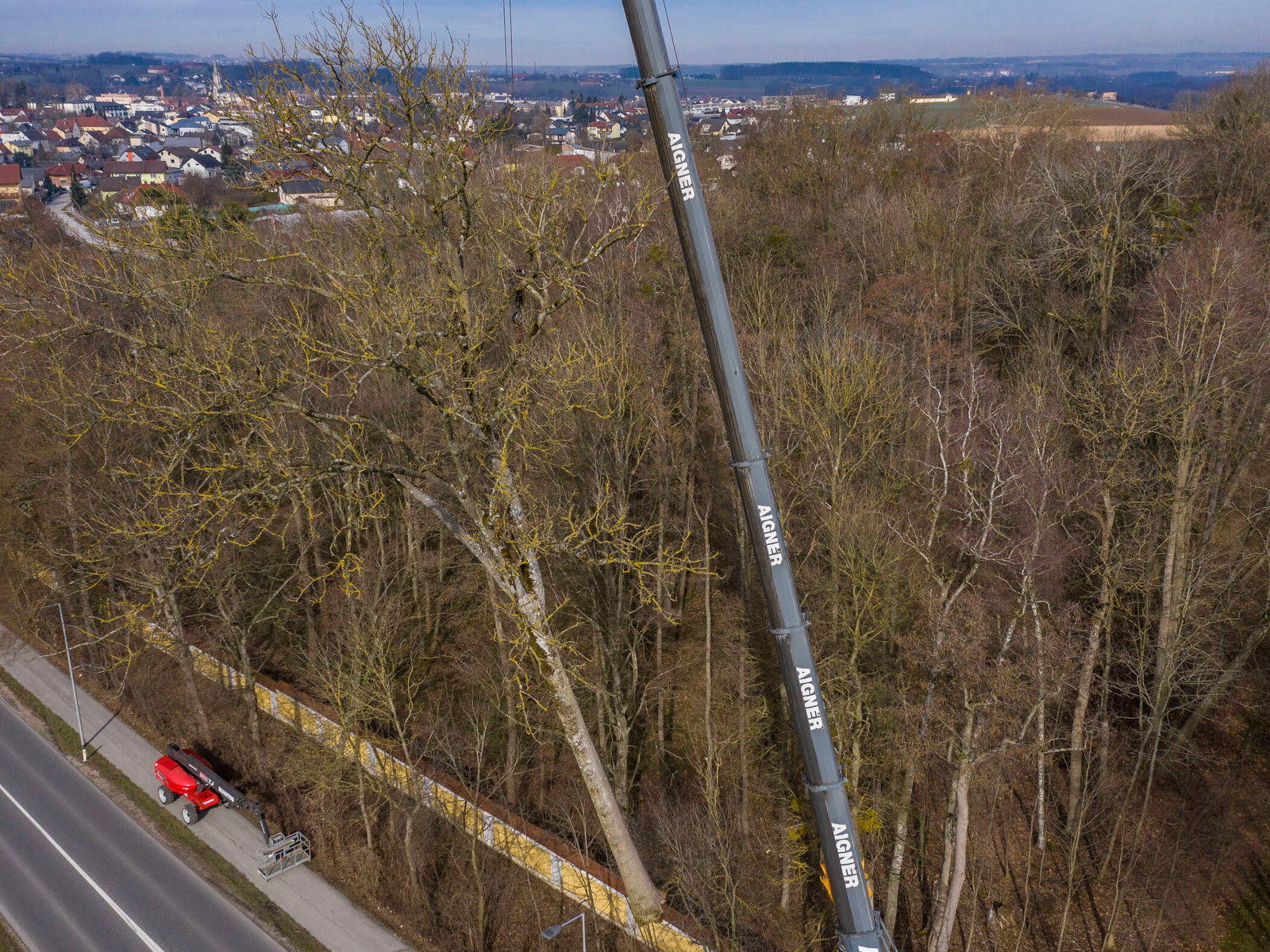 Spezialfällung von Kammerhuber Holzschlägerung